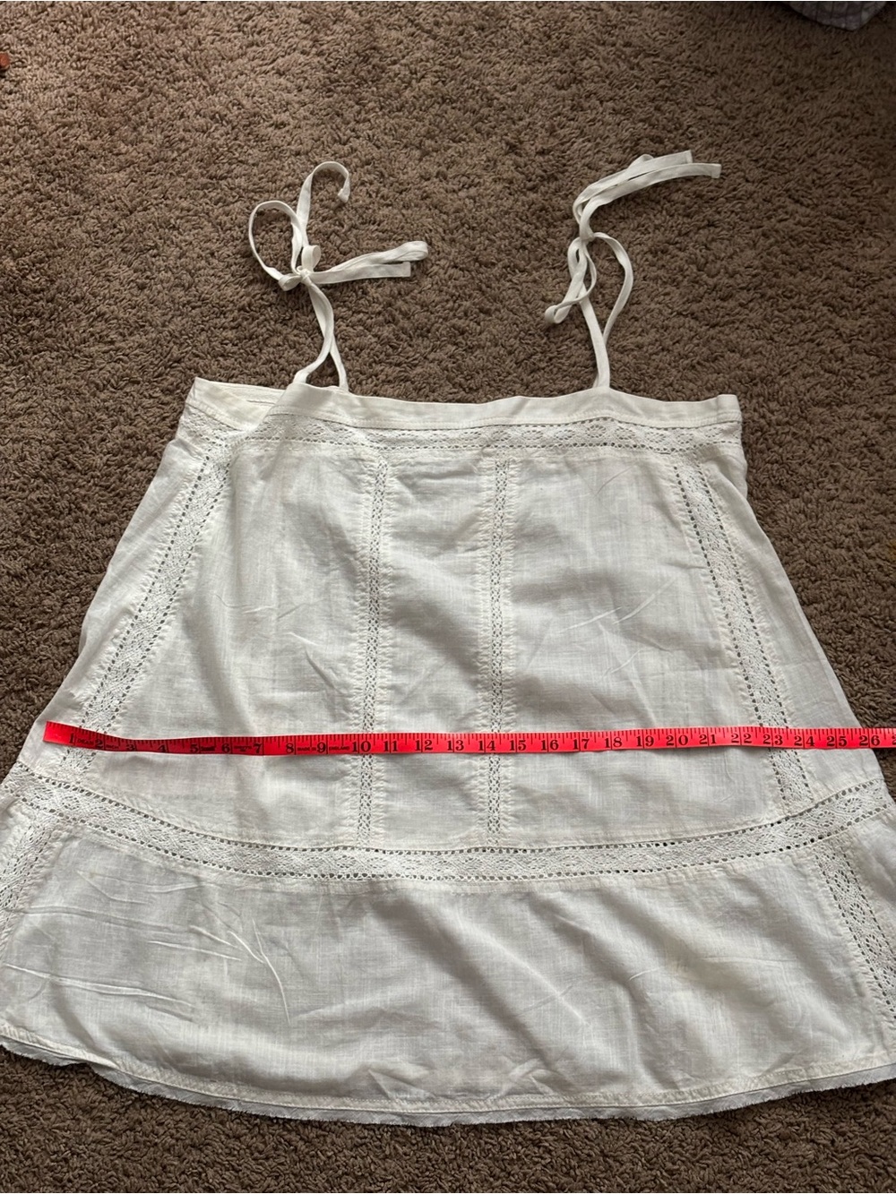 Free People White Tie-Shoulder Mini Dress - Picture 3 of 3
